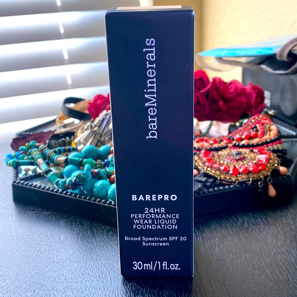 bareMinerals BAREPRO 24HR Performance Wear liquid foundation in IVORY 02, SPF 20